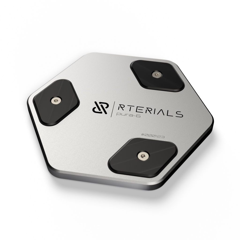 pura-6 Untersetzer - Aluminium Silber