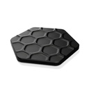 pura-6 Untersetzer - Aluminium Schwarz / PEEK